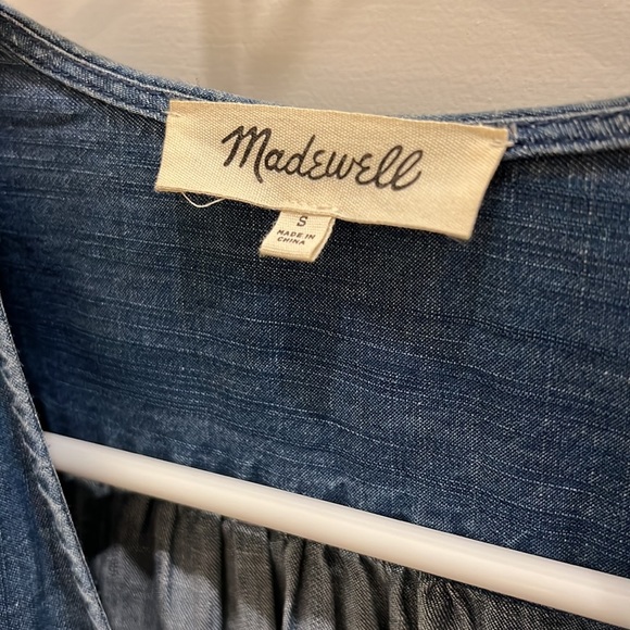 Madewell Denim Wrap Blouse - Size S - EUC - Picture 2 of 5